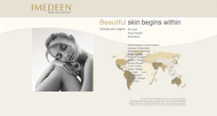 Desktop Screenshot of imedeen.com