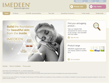 Tablet Screenshot of imedeen.com.sg